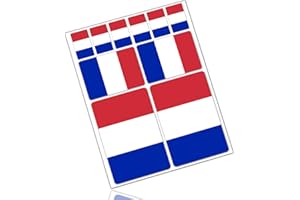 Biomar Labs 10 x PVC Autocollant Voiture Auto Moto Drapeau National Français France Francia Flag D 22