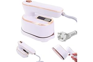 ARIEL-GXR 2-in-1 Foldable Travel Steam Iron, 1000W Portable Handheld Steam Iron, Mini Clothing Steamer with 20s Fast Heat-up Steamer Iron for Home and Travel