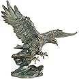 Design Toscano Victory's American Bald Eagle Patriotic Statue, 39.5 cm, Polyresin, Bronze Verdigris Finish