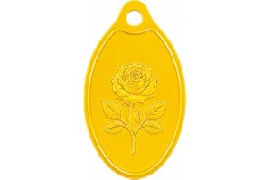 Muthoot PAPPACHAN Swarnavarsham 24K (999) Yellow Gold Oval Rose Pendant 2 Gram