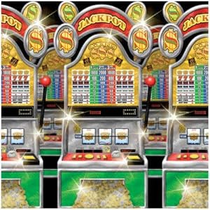 Amscan Máquinas de Pared Decoración en Casino (1,20 x 12,20 m)