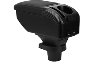 ZENVI MittelArmlehnen Compatible with Volkswagen VW UP Armlehnen 2011-2023 Mittelkonsolen Veranstalter Armlehnen Doppelter Stauraum Verwendbar als Ellbogenstütze（Schwarzer Stil）