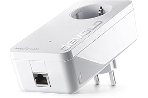 Devolo 8412 Magic 2 LAN: leistungsfaehiger Power Line – Complemento Adattatore con attacco 2400 Mbit/s per rete domestica tramite DLAN, 1 Gigabit LAN, Internet in magica della presa