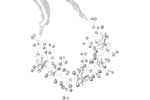 ZWZNBL Diadème de mariée 1 pièce, accessoires pour cheveux de mariage, motif de fleurs, diadème en argent cristal, convient pour un anniversaire de mariage, look romantique unique