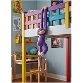 Adalinhome Atakids Sarılan Peluş Maymun, Mor, Unisex