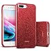 Produktbild ESR Hülle kompatibel mit iPhone 8 Plus Hülle, iPhone 7 Plus, Luxus Glitzer Bling [Glänzende Mode][Ultra Dünn] Designer Schutzhülle für iPhone 8/7 Plus 5,5 Zoll-Rot