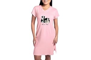 CafePress Border Collie Puppies Women's Nightshirt, Soft Long Pajama Shirt, Cotton PJs/Pyjamas