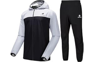 HOTSUIT Sauna Suit for Men Sweat Suits Gym Workout Exercise Sauna Jacket Pant Full Body For Weight loss