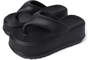 NIBESSER Infradito Platform Donna Sandali Infradito Estivo Comode da Mare Piscina Antiscivolo Ciabatte Infradito Plateau con Suola Morbida per Casa ad Asciugatura Rapida