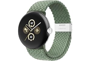 NEWJOURNEY Elastyczny, pleciony pasek – kompatybilny z Google Pixel Watch 1/2 / Pixel Watch 3 41 mm / 45 mm, regulowany nylonowy pasek do Google Pixel Watch 1/2/3 41/45 mm