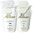 Beauty Garage X-Straight Hair Straightening Cream (480ml) + Neutralizer for Keratin Rebonding System (480ml)