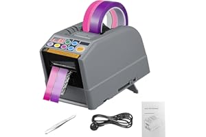 DASTRE Auto Tape Dispenser, Automatic Electric Tape Cutter, for Various Tapes with 6-60mm Width, Antislip Silicone Gear, Manual & Auto Modes, 999mm MAX Cutting Length, for Office & Warehouse