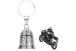 YueJieSelected Biker Bell Motorrad Glöckchen,Guardian Bell Motorrad Glocke Glücksbringer,Anhänger Motorcycle,Motorradglocke Schlüsselanhänger Personalisiert Pendant für Retro,Ebike Mountainbike