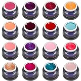Premium farbgel Verano Set 2016 con 16 colores rojo rosa rosa beige...