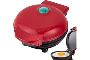 FROVI Mini Gaufrier Et Pancake, Crepiere Electrique, Mini Pancake Maker, Machine À Gaufres Brûleur Électrique À Plaques Chauffante Ronde, Appareil Pancake, Appareil À Pancakes