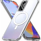 Coverzone Xiaomi Redmi Note 11 Pro ile uyumlu Şeffaf Kılıf MagSafe Uyumlu G&uuml;&ccedil;l&uuml; Mıknatıslı Wireless Şarj Destekli Crystal Cle