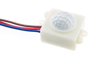 HUBER Motion 17 Mini Czujnik Ruchu PIR 120° / 360° Do Montażu Wewnętrznego IP20 I 230 V Wbudowany, Mały, Odpowiedni Do LED, Technologia 3-Przewodowa