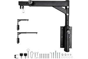 Memows Support Sac de Frappe Potence Sac De Frappe Réglable Support Mural pour Sac de Boxe en Acier Fixation Sac de Frappe