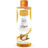 Natural Honey, Oil &amp; Go Rinse Free Shower Oil with Natural Argan, 24H Deep Hydration, Fast Absorption, Non-Greasy Finish, Fir