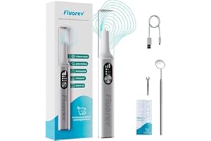 FLUOREV kit Detartrage dents | Brosse à Dent Élimine 99% du Tartres et Plaques | Détartreur Oral et Blanchiment Dentaires | Hygiène Dentaire Haleine Fraiche Hydropulseurs et Irrigateurs
