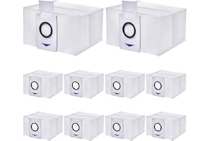 GINESKER T20 Staubbeutel für Ecovacs Deebot 10 Stück Staubsaugerbeutel für Deebot X1 Omni X1 e Omni T10 T20 Omni Absaugstation 3.2L Großer Kapazität Staubbeutel Zubehör Ersatzteile für Ecovacs