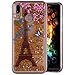 Produktbild Schutzhülle Huawei P20 Lite/Nova 3e, Amcor Love 3D Glitter Flüssigkeit glänzend Floating Sparkly Luxury Cute Abdeckung Transparent Hülle Quicksand Schutz für Huawei P20 Lite Smartphone Tower Eiffel