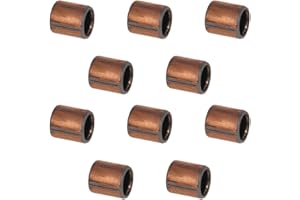 Othmro Łożysko tulejowe 5 mm otwór x 7 mm średnica zewnętrzna x 8 mm długość łożyska gładkie owinięte bezolejowe tuleje opakowanie 10 sztuk