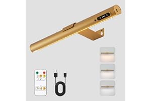 DESGNT Lampada da parete senza fili,Luci da esposizione led con telecomando,applique da parete con 3 modalità di illuminazione,lampade per quadri con timer,per quadro,affresco e freccette,statue