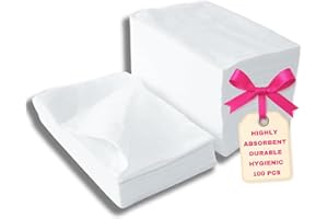 ‎LALILL LALILL Einweghandtücher für Pediküre 100 Stück - Handtücher Set Weiß aus Zellulose für Pediküre-Behandlungen 50 x 40 cm