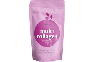 ‎DIVIQUE Divique Kollagen Pulver [500g] - Premium Collagen Complex Typ 1, 2, 3, 5, 10-100% Kollagen Hydrolysat Peptide - 10.000 mg Collagen pro Tag - geschmacksneutral, wasserlöslich, ohne Zusatzstoffe