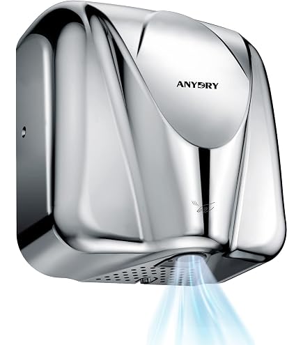Sèche-mains Mural AIKE AK2800B ECO - Acier Inoxydable, Filtre HEPA, 1450W - Séchage En 10-15 Secondes