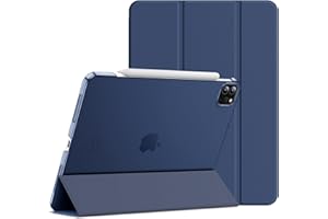 JETech Etui dla iPad Pro 11 Cala, 2022/2021/2020/2018 Model, Obsługuje Ładowanie Pencil, Automatyczne Budzenie/Usypianie (Głęboki Granatowy)