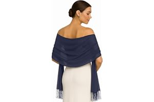 SHAWL FACTORY Ladies Scarf Pashmina Shawls and Wraps for Women Wedding Shawl for Evening Dresses Winter Warm