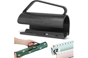 ENAIAH Taglierina di Carta da Imballaggio, Taglierina per Carta da Imballaggio Scorrevoli Taglierina per Carta da Regalo Taglierina di Carta del Rotolo, Per Carta Regalo, Regalo di Natale