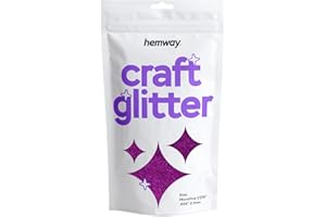 ‎HEMWAY Hemway Craft Glitter 100g 3,5 Unzen Mikrofeiner 1/256" 0,004" 0,1 mm (Fuchsia Pink)