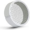Raven R1510 PVC Termination Vent with 304 Stainless Steel Screen, 4 Inch, Slotted Side for Condensation to Drain, Durable, Easy to Install in Hub of PVC Fitting, Maximum Airflow