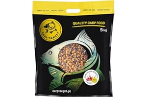 Carp Target Gekochter Mix Körner Mais Hanf für Karpfen - Fertiger Fisch Grundfutter - Lockfutter - Groundbait - Karpfenfutter Angeln - Anfüttern - Grundfutter Karpfen - Angelfutter