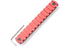 Trirock M-lok Rail Section Couleur Rouge en aluminium
