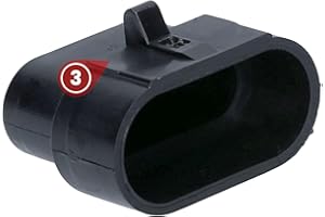 KALITEC Katitec Superseal KALI-0093 Dummy Plug Dummy Cap Waterproof 3-Pin with Closed Chamber - Pack of 10