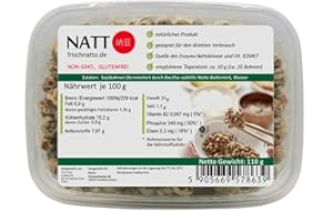 Natto (fermentierte Sojabohnen) - eines der gesündesten Lebensmittel der Welt - Vitamin K2mk7, Nattokinase, Soja-Isoflavone, probiotische Bakterien