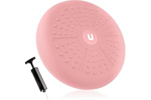 ‎UNYCOS unycos - Ballsitzkissen Ø33 cm inklusive Pumpe, Noppenkissen, Luftkissen, Anti-Burst Sitzkissen, Balancekissen, Core, Rücken, Fitness Koordinations und Rückentraining (PureZen)