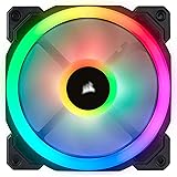 TZMRIT LL120 RGB Ventola, Velocità 600-1500 RPM, 24.8 dB, Dual Light Loop RGB LED PWM, Nero, 120mm x 25mm, Confezione Singola