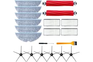 S YTALAND Ytaland zestaw akcesoriów S7 kompatybilny z Roborock S7, S7+, S7 MaxV, S7 MaxV Plus, 2 szczotki główne, 6 ściereczek do mopa, 4 filtry, 6 pędzli bocznych