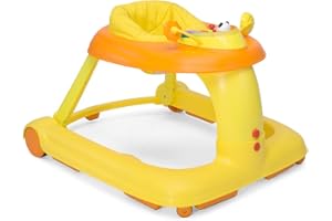 Chicco Trotteur 123 - Centre d'Activités Évolutif, Trotteur - Aide à la marche - Porteur avec Freins de Sécurité, Panneau Electronique avec Lumières et Sons - Jouets pour Enfants de 6 mois à 3 ans