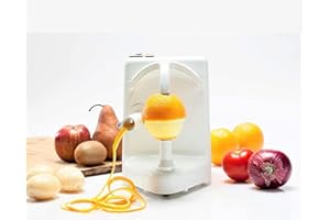 pelamatic Orange Peeler Profesional, pelador de frutas y hortalizas acero inoxidable Eléctrica, Blanco 2022, OPP-002