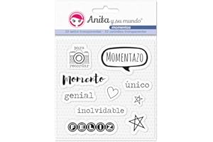 Anita y Su Mundo Momentos Sellos, Silicona, Multicolor, 16,7x12cm, 10