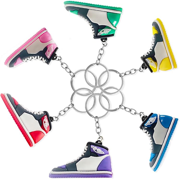Porte-clés Chaussure De Basket 3D - Alliage Et Caoutchouc, Cadeau Idéal Pour Les Fans De Basketball