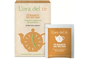 Erboristeria Magentina - Tè Verde Bianco Pai Mu Tan 20 filtri salva aroma - L'ora del tè