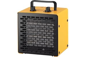 SIAL Radiateur électrique 2000 W Portable - Chauffage Soufflant - Céramique - Chauffage d'appoint - 3 Modes - Convient à l'ordinateur de bureau, au bureau et à la maison - PA2 - Jaune