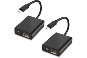Renifan Ethernet Adapter for Fire TV Stick- Micro USB to RJ45 Ethernet Network Adapter Compatible with 4K Fire Stick, Chromecast, Google Home Mini and More Streaming TV Sticks Up to 100 Mbps (2PCS)